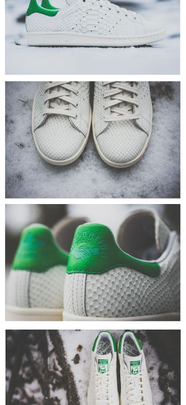 CURRENT OBSESSION / WHITE LOW-TOP LEATHER SNEAKERS